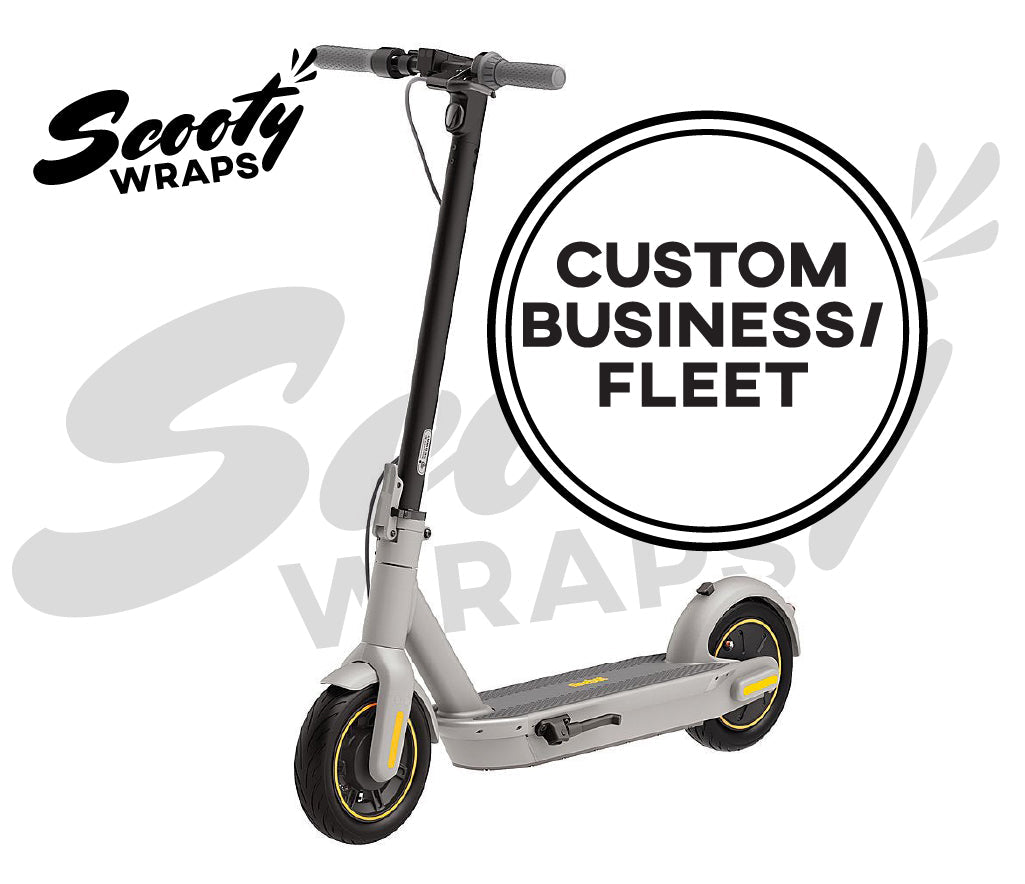 Electric Scooter Wrap - Custom Business/Fleet - Ninebot Max G30LP