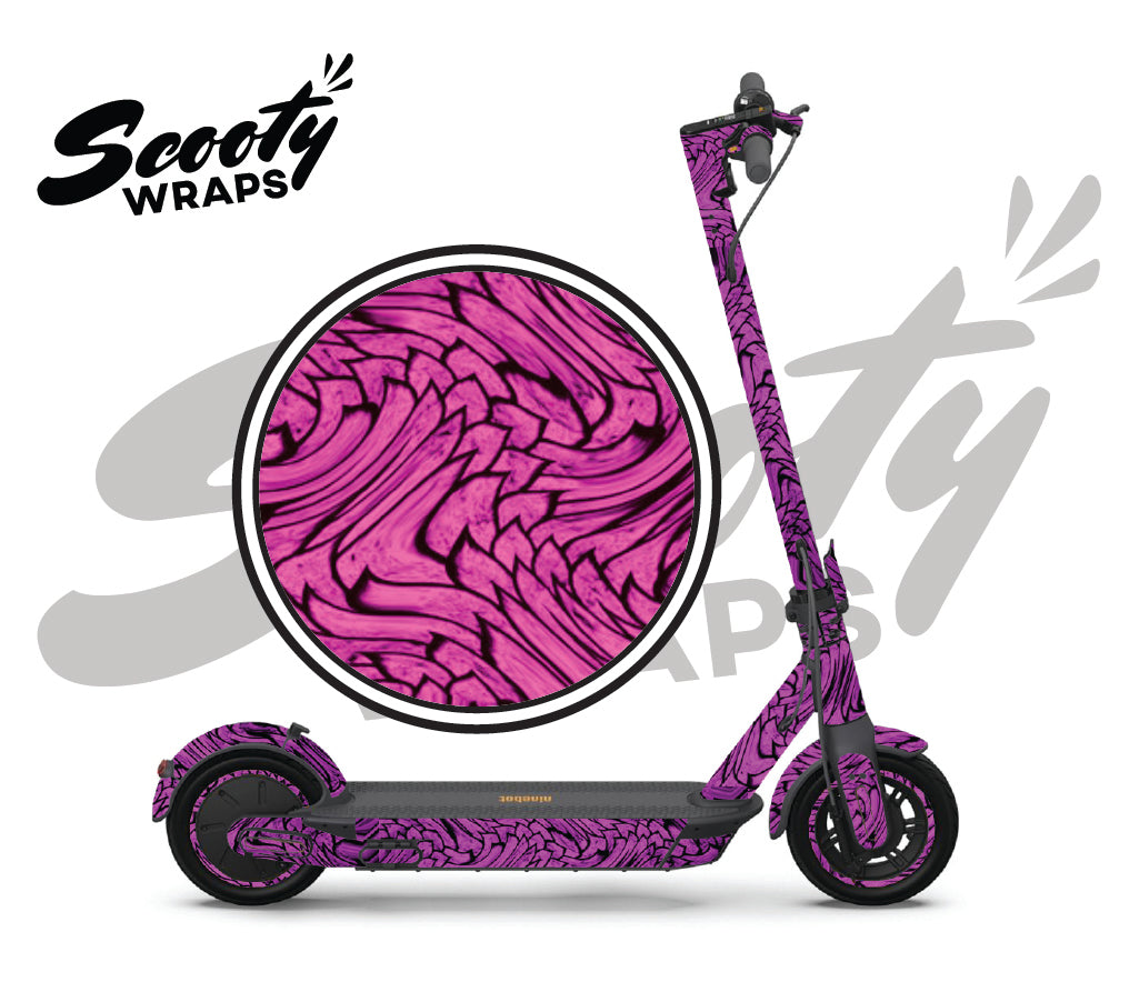 Wavy Pink Ninebot Max G30P Wrap