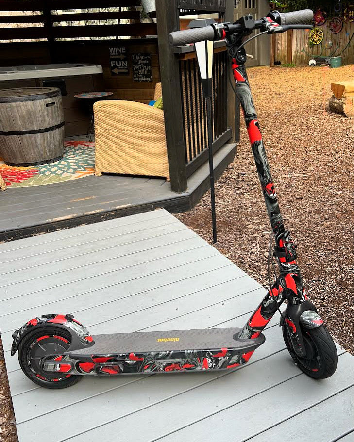 Segway Ninebot Max G30 Wrap Marble red scooty