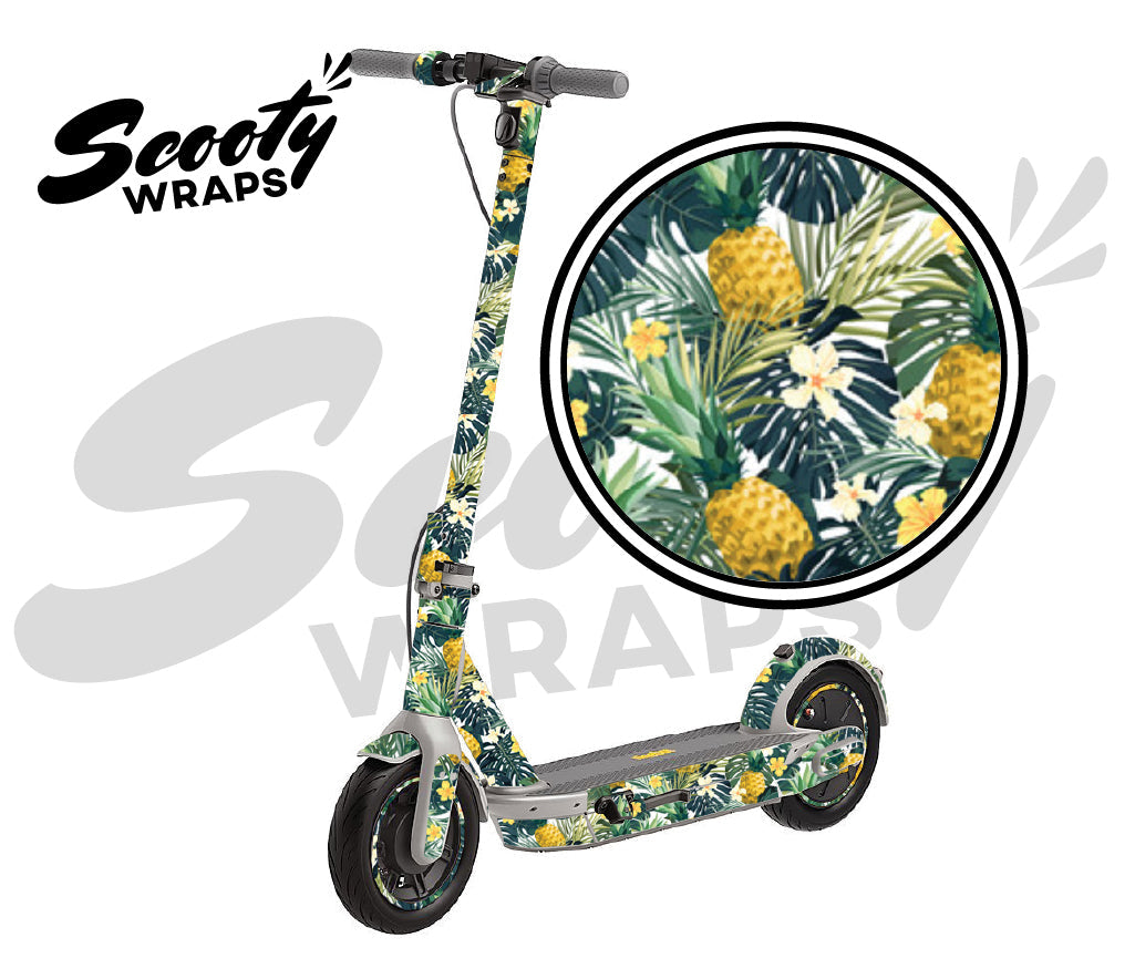Floral Pineapples - Ninebot Max G30LP Wrap