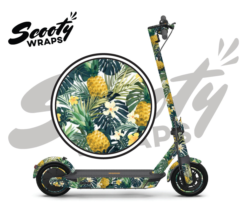 Floral Pineapples - Ninebot Max G30P Wrap