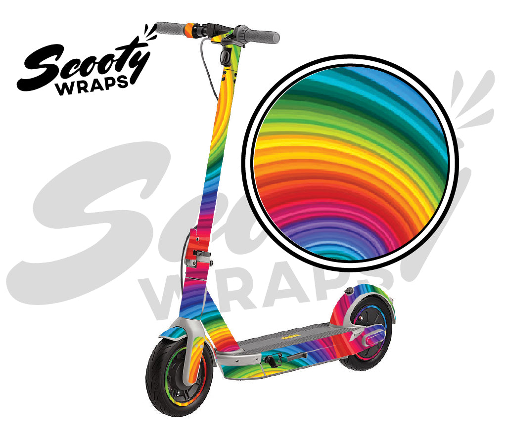 Rainbow Wave - Ninebot Max G30LP Wrap