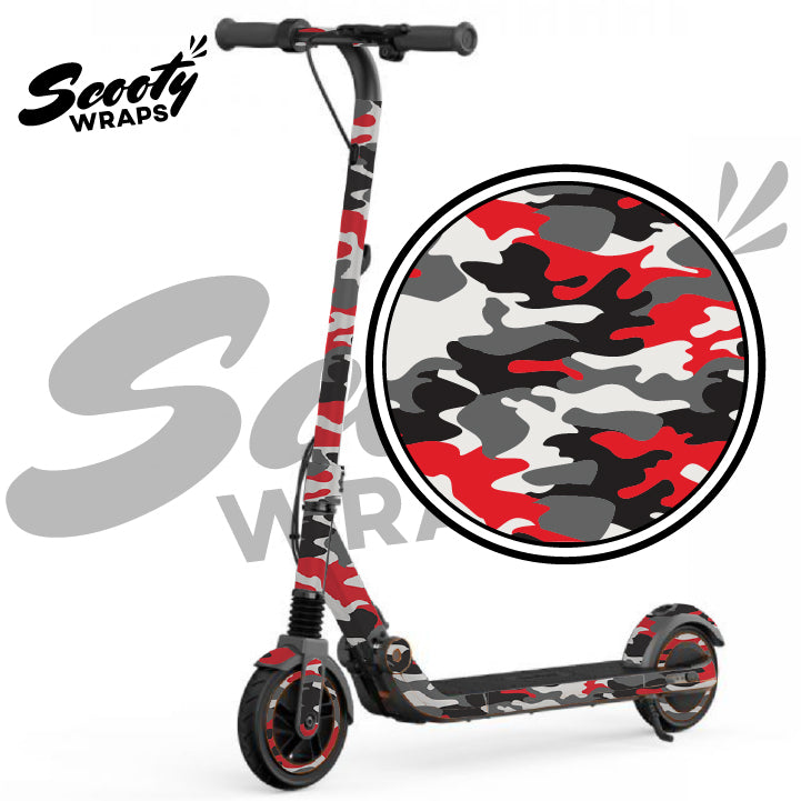 Sticker scooter rouge - Sticker A moi