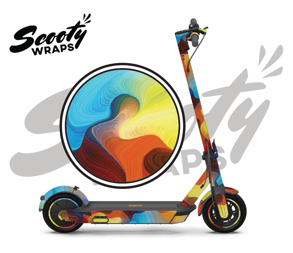 Wavy Multicolor - Ninebot Max G30P Wrap