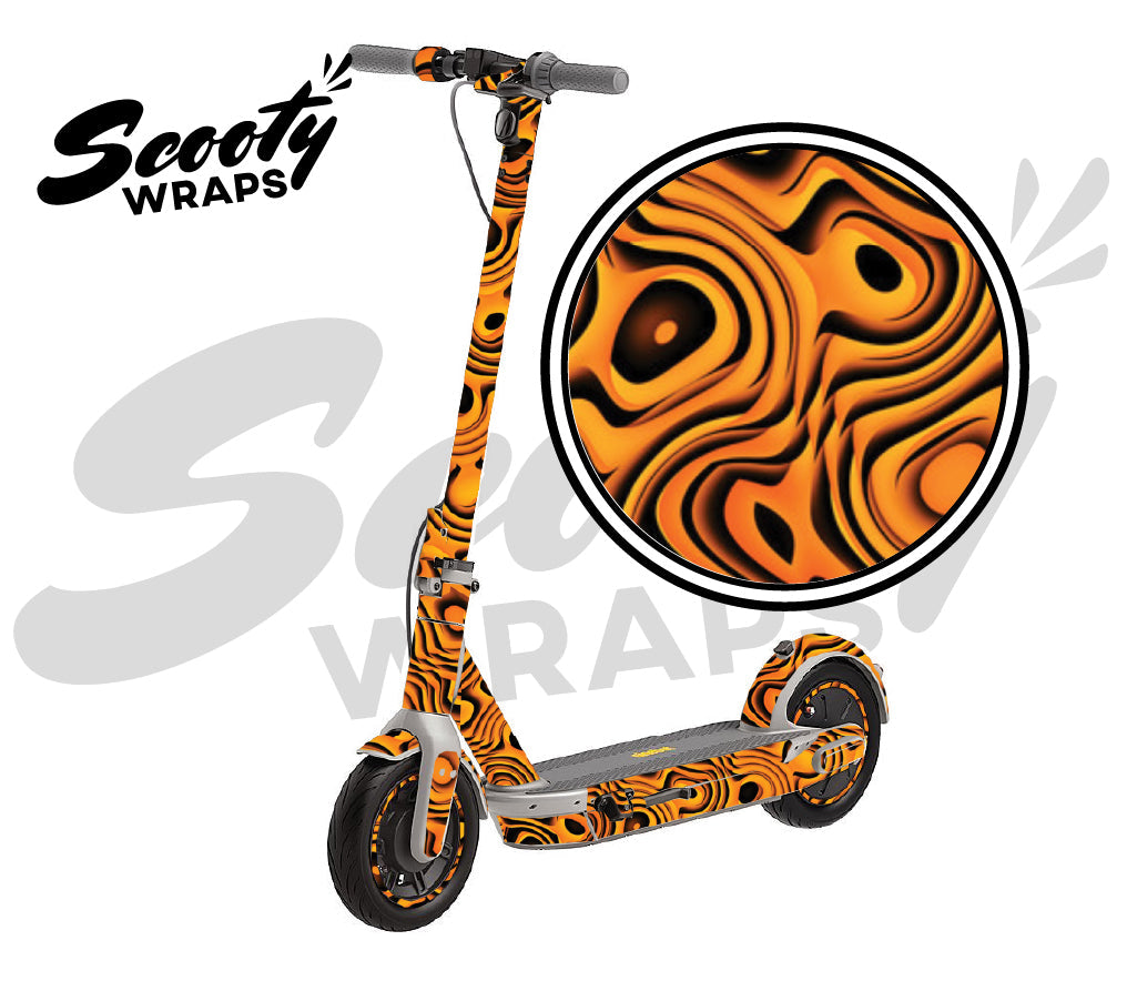 Wavy Orange - Ninebot Max G30LP Wrap