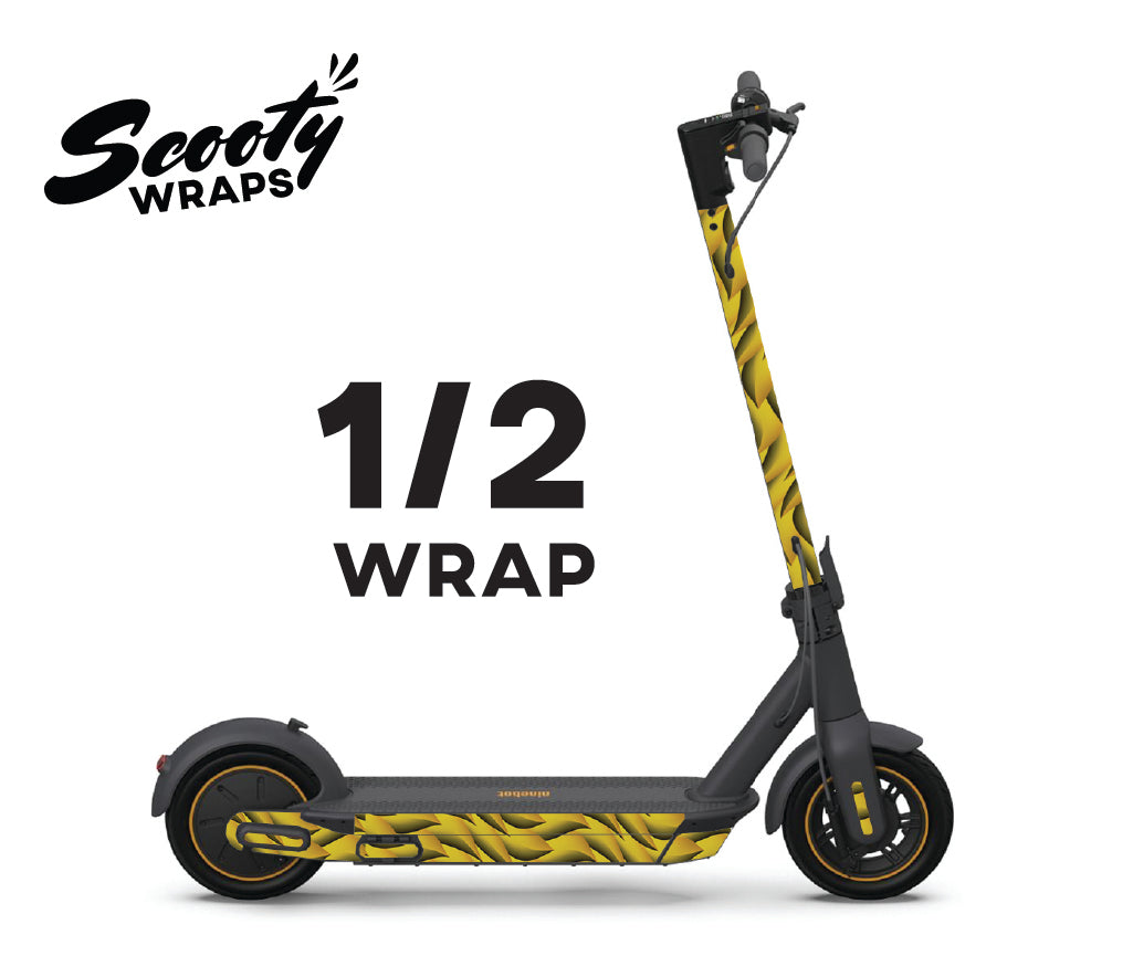 Wavy Yellow - Ninebot Max G30P Wrap